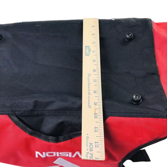 USA Tai Kwon Do Vision Deluxe Equipment Bag Black Red Blue 17"X 10"X 12" - Picture 13 of 15